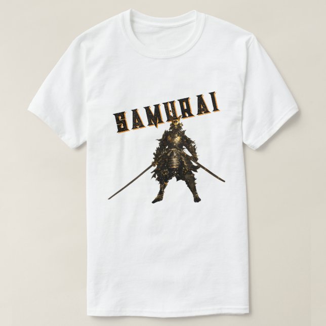 Cool Samurai Warrior Japanese Bushido Personalized T-Shirt (Design vorne)