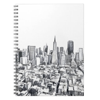 Cool San Francisco SF Stadtbild Notizblock