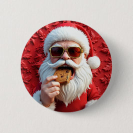 Cool Santa Claus Button