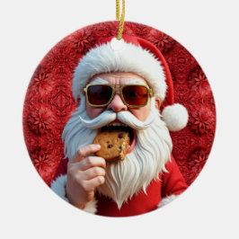 Cool Santa Claus Keramik Ornament