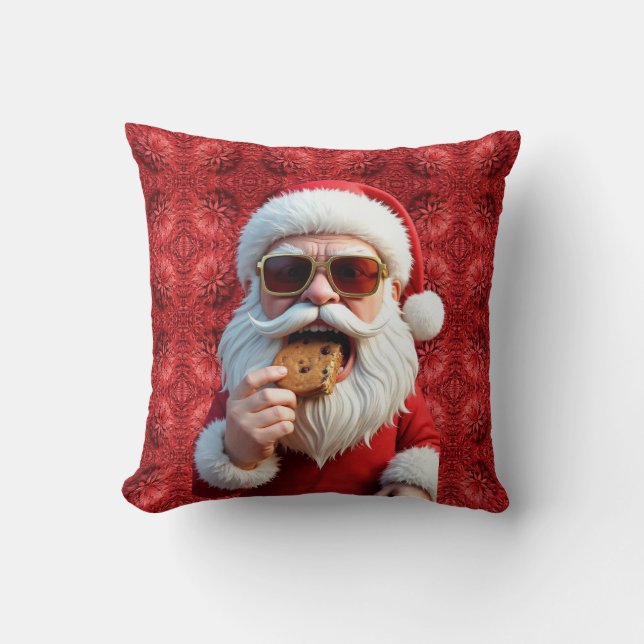Cool Santa Claus Kissen (Vorderseite)