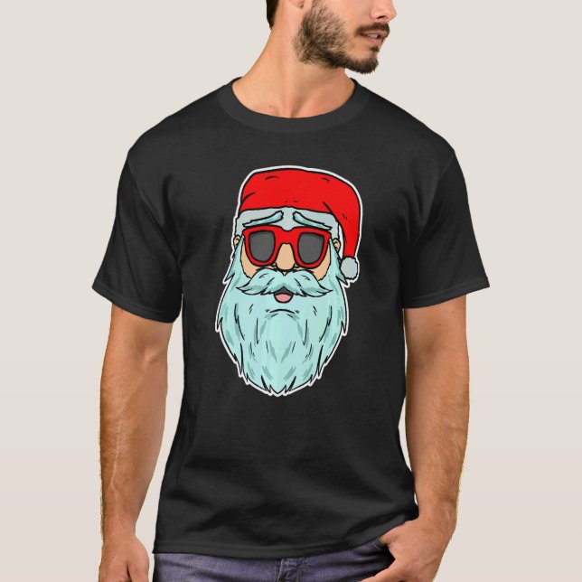 Cool Santa Claus Xmas Party Merry Christmas  1 T-Shirt (Vorderseite)