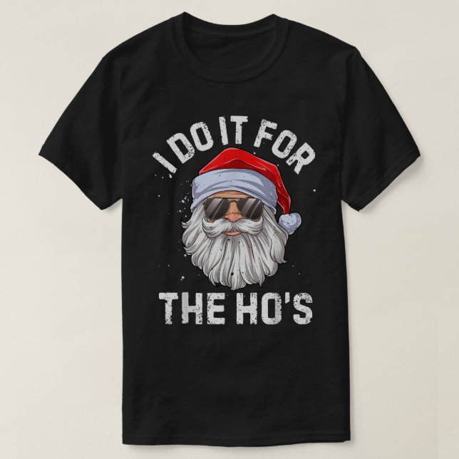Cool Santa Funny Christmas Design T-Shirt (Design vorne)
