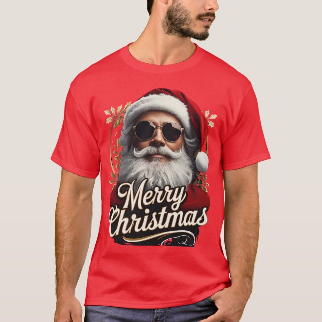 "Cool Santa Merry Christmas Tee – Funny Holiday (Vorderseite)