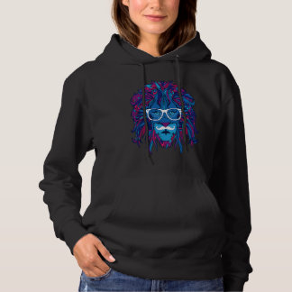 Cool  Sarcastic Lion Outfit Illustration Graphic Hoodie