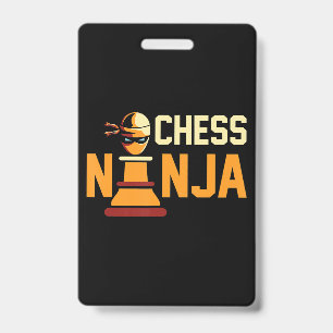 Cool Schach Ninja Schach Liebhaber Geschenk Ausweis