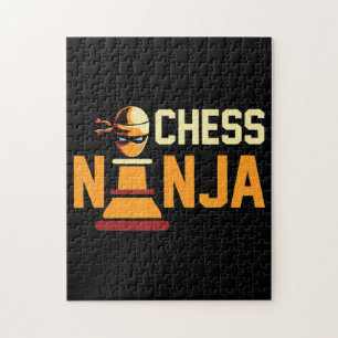 Cool Schach Ninja Schach Liebhaber Geschenk Puzzle