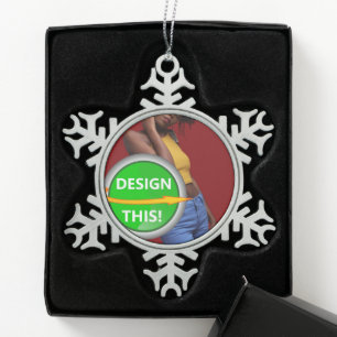 COOL! Schneeflocken - Zinn - Custom Zinn-Ornament
