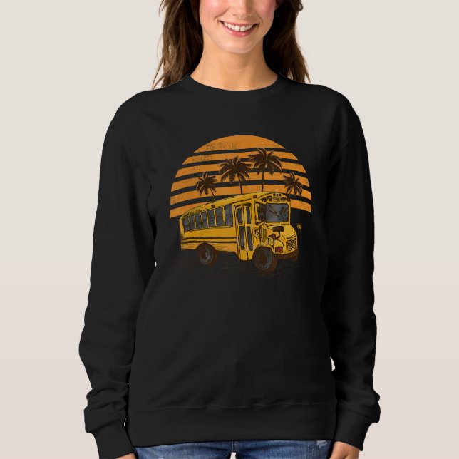 Cool School Bus Driver Costume For Men And Women V Sweatshirt (Vorderseite)