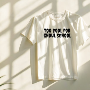 Cool School halloween lehrschwarze ypografie T-Shirt