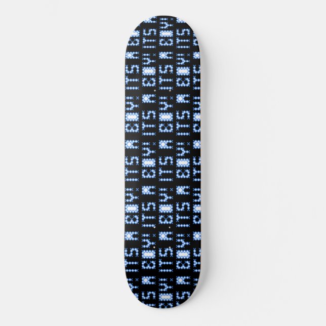 Cool Schwarz und Blau ist ein Kinderskateboard Skateboard (Vorderseite)