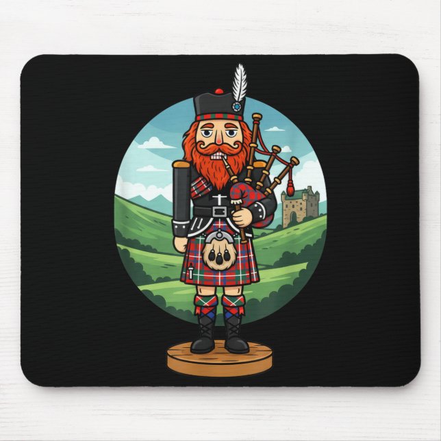 Cool Scottish Nutcracker Bagpes  Mousepad (Vorne)