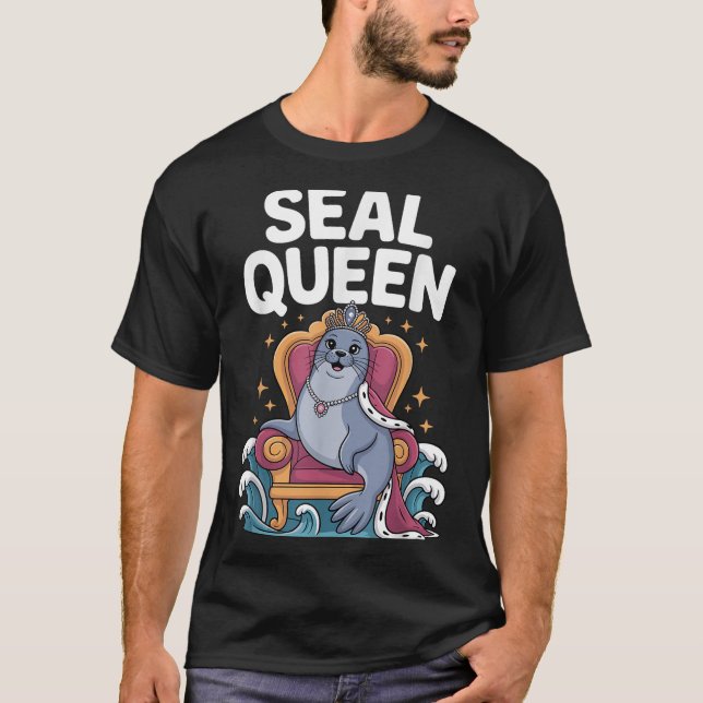 Cool Seal Art For Women Girls Mom Sea Lion Animal  T-Shirt (Vorderseite)