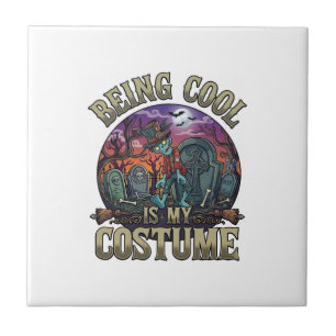 Cool Sein Ist Kostüm Halloween Zombie Friedhof_1 Fliese