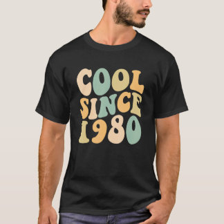 Cool seit 1980 Retro Birthday 1980 Geburtstag T-Shirt
