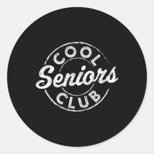 Cool Senior Club CL of 2025 Abschluss Geschenke Gr Runder Aufkleber