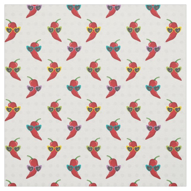 Cool Shades Red Chile Pattern Stoff (Muster)