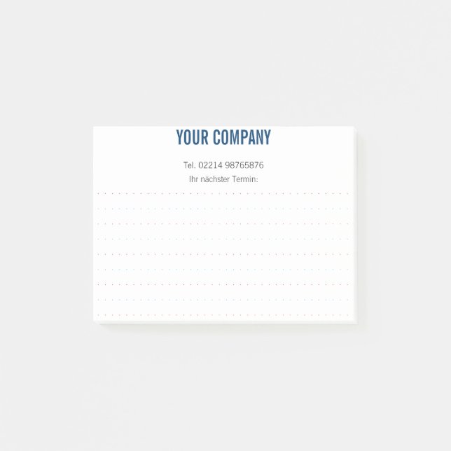 Cool shadow name blue notes post-it klebezettel (Vorderseite)