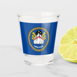 COOL! Shot glass-Bowling - Custom Bowler - Name hi Schnapsglas