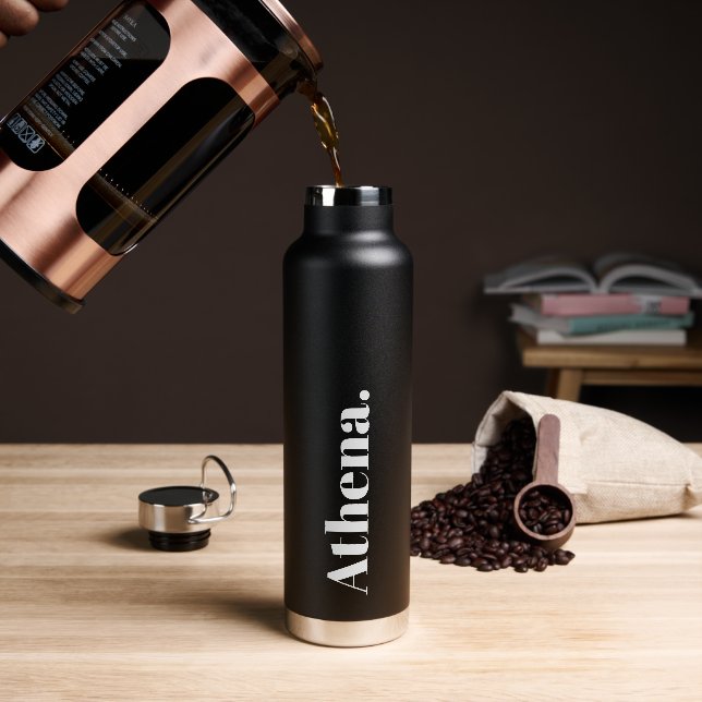 Cool Signature Trendy Stylish Individuelle Name Trinkflasche (Kaffee)