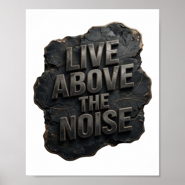 Cool Silver LIVE ABOVE THE NOISE Poster (Vorne)
