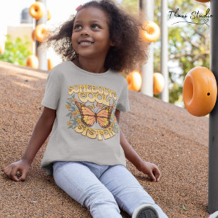 Cool Sister Butterfly Wilde Blume Vintag Retro T-Shirt
