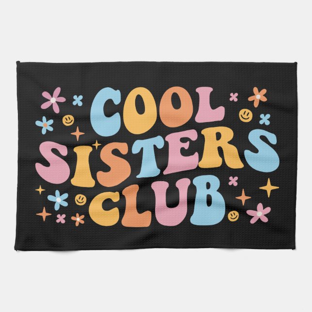 Cool Sisters Club III Geschirrtuch (Horizontal)
