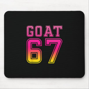 Cool Six Seven 6 7 Eiscreme Ziege 67 Meme Rizz Spa Mousepad