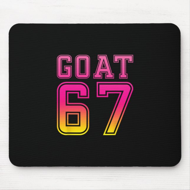Cool Six Seven 6 7 Eiscreme Ziege 67 Meme Rizz Spa Mousepad (Vorne)