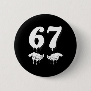 Cool Six Seven 6 7 Meme Gen Alpha Slang Kostüm Ma Button