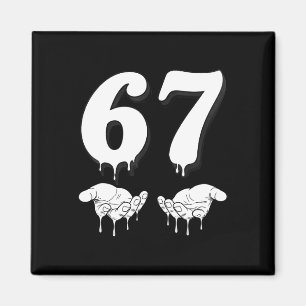 Cool Six Seven 6 7 Meme Gen Alpha Slang Kostüm Ma Magnet