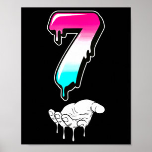 Cool Six Seven 6 7 Meme Gen Alpha Slang Kostüm Ma Poster