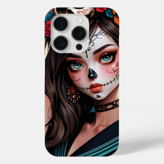 Cool Skull Girl Anime iPhone 15 Hüllen