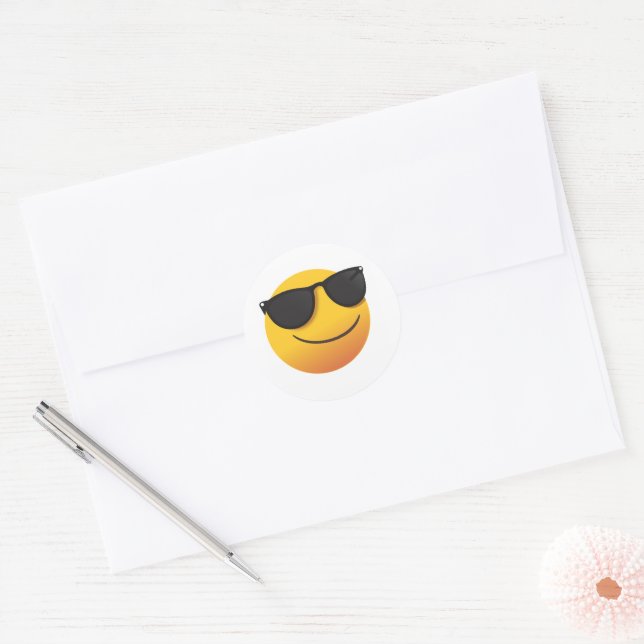 Cool Smiley Sticker | Fun Emoji Design (Umschlag)