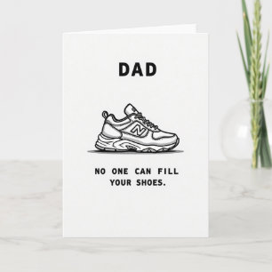 Cool Sneaker Dads Tag Grußkarte Karte