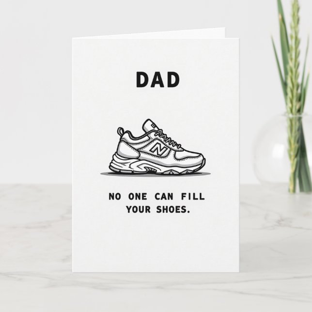 Cool Sneaker Dads Tag Grußkarte Karte (Vorderseite)
