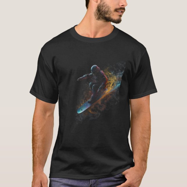 Cool Snowboard  Freestyle Snowboarding Snowboarder T-Shirt (Vorderseite)
