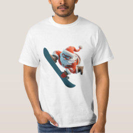 Cool Snowboarden Santa Classic T - Shirt