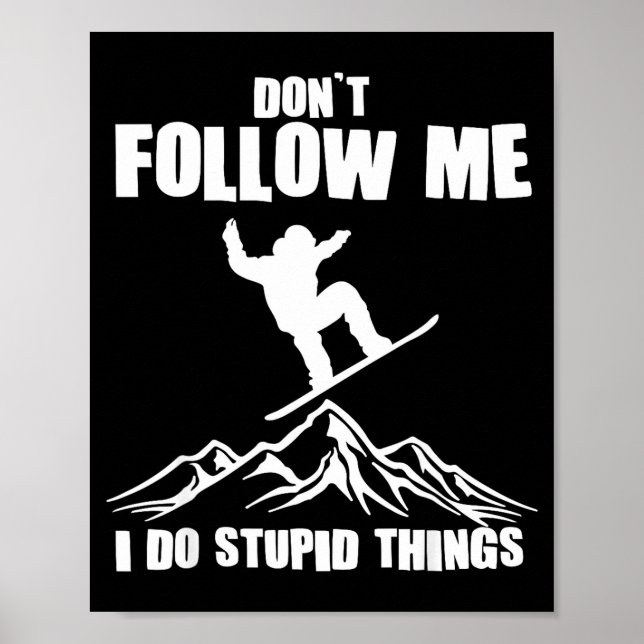 Cool Snowboarding Art For Men Women Snowboard Snow Poster (Vorne)