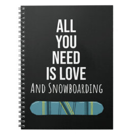 Cool Snowboarding Gifts Snowboarder Winter Sports Notizblock