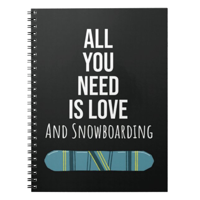 Cool Snowboarding Gifts Snowboarder Winter Sports Notizblock (Vorderseite)