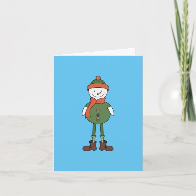 Cool Snowman Einladung (Vorderseite)