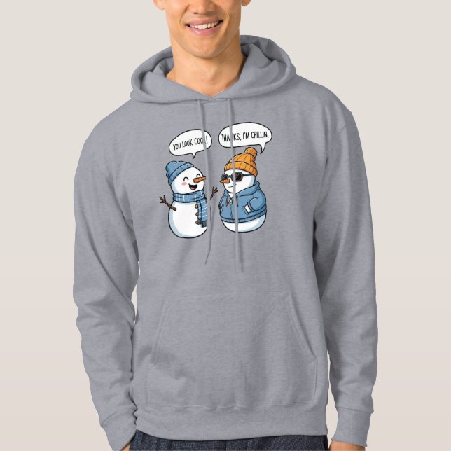 Cool Snowman Friends Hoodie (Vorderseite)