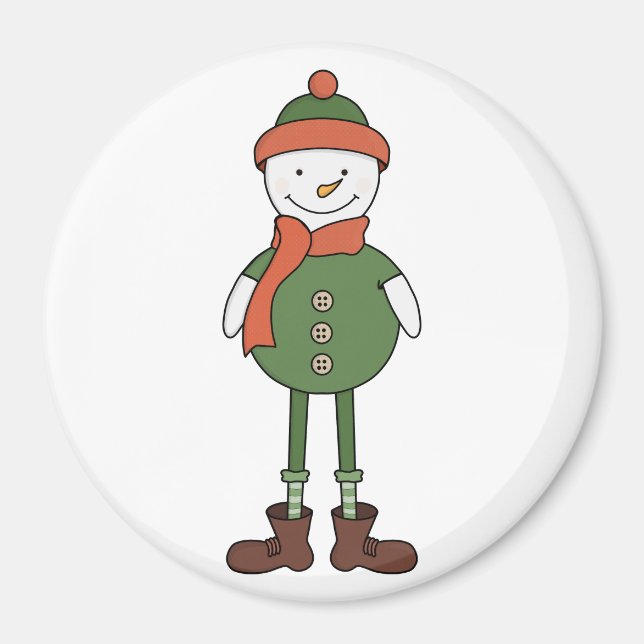 Cool Snowman Magnet (Vorne)