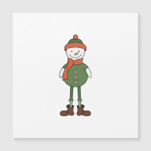 Cool Snowman Magneteinladung