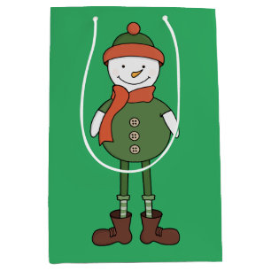 Cool Snowman Mittlere Geschenktüte