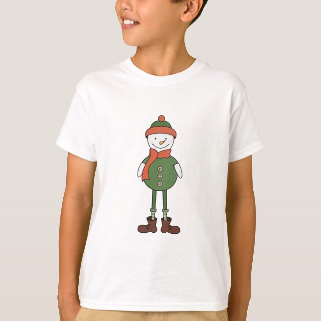 Cool Snowman T-Shirt (Vorderseite)