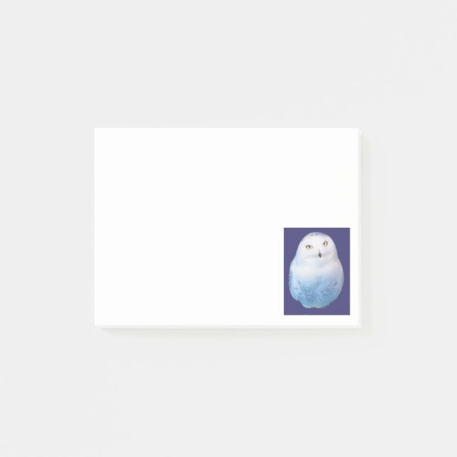 Cool Snowy Owl Post-it Klebezettel (Vorderseite)