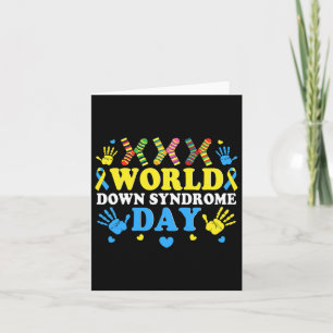 Cool Socks World Down Syndrome Awareness Supporter Karte