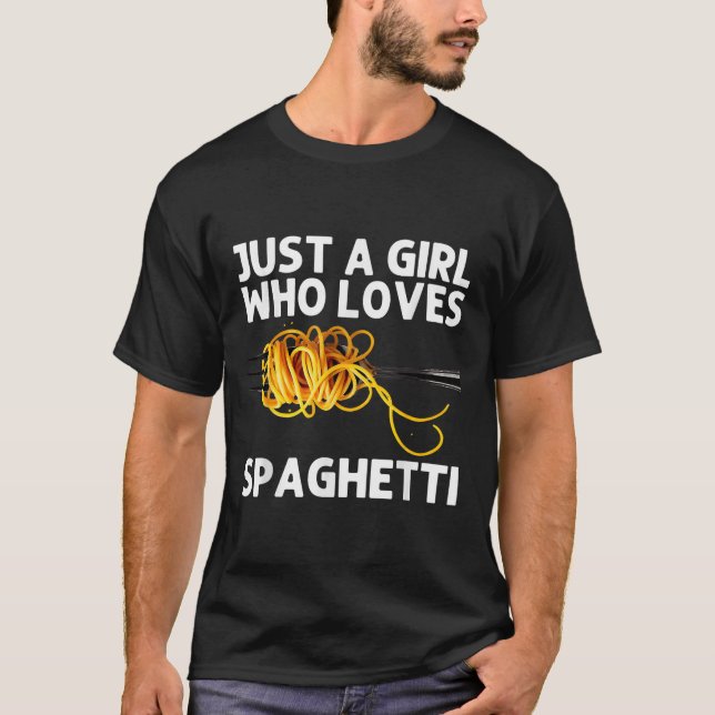 Cool Spaghetti Art For Girls Women Italian Food Pa T-Shirt (Vorderseite)